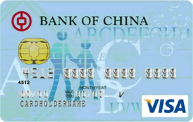 中國(guó)銀行長(zhǎng)城國(guó)際卓雋卡 普卡(VISA)